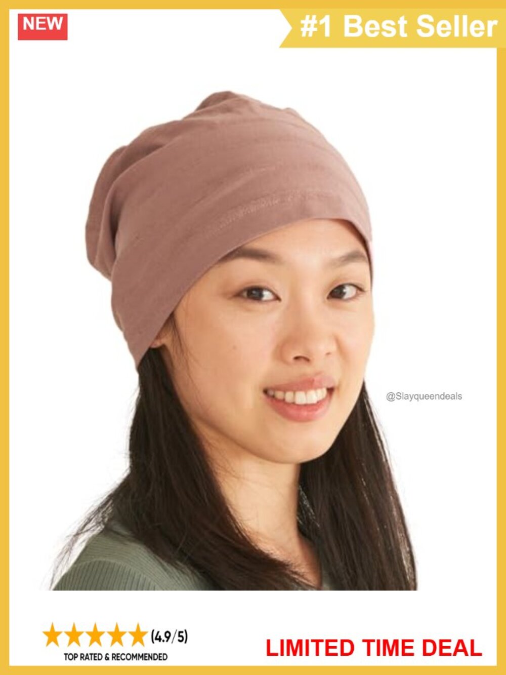 100% Cotton Slouchy Beanie Lightweight Summer Hat All-Season